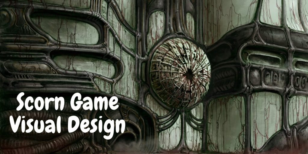 scorn game Visual Design